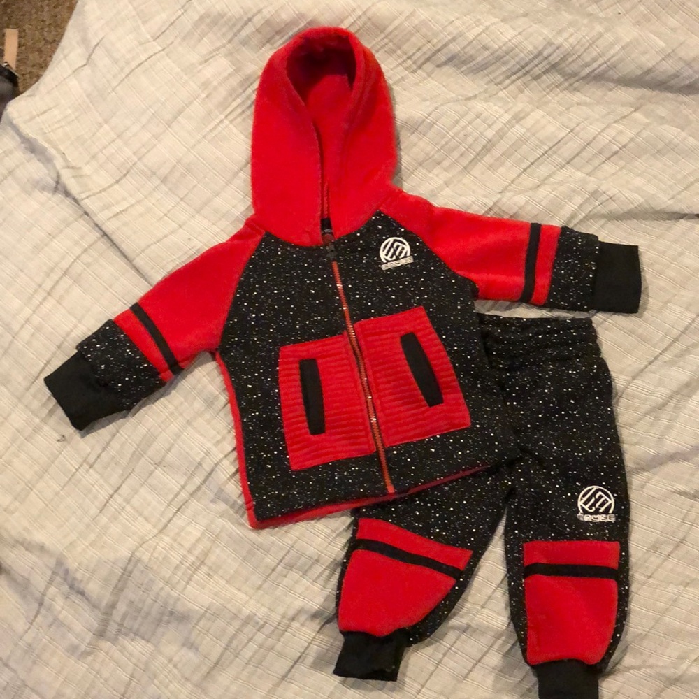 Baby boy sweat suit.